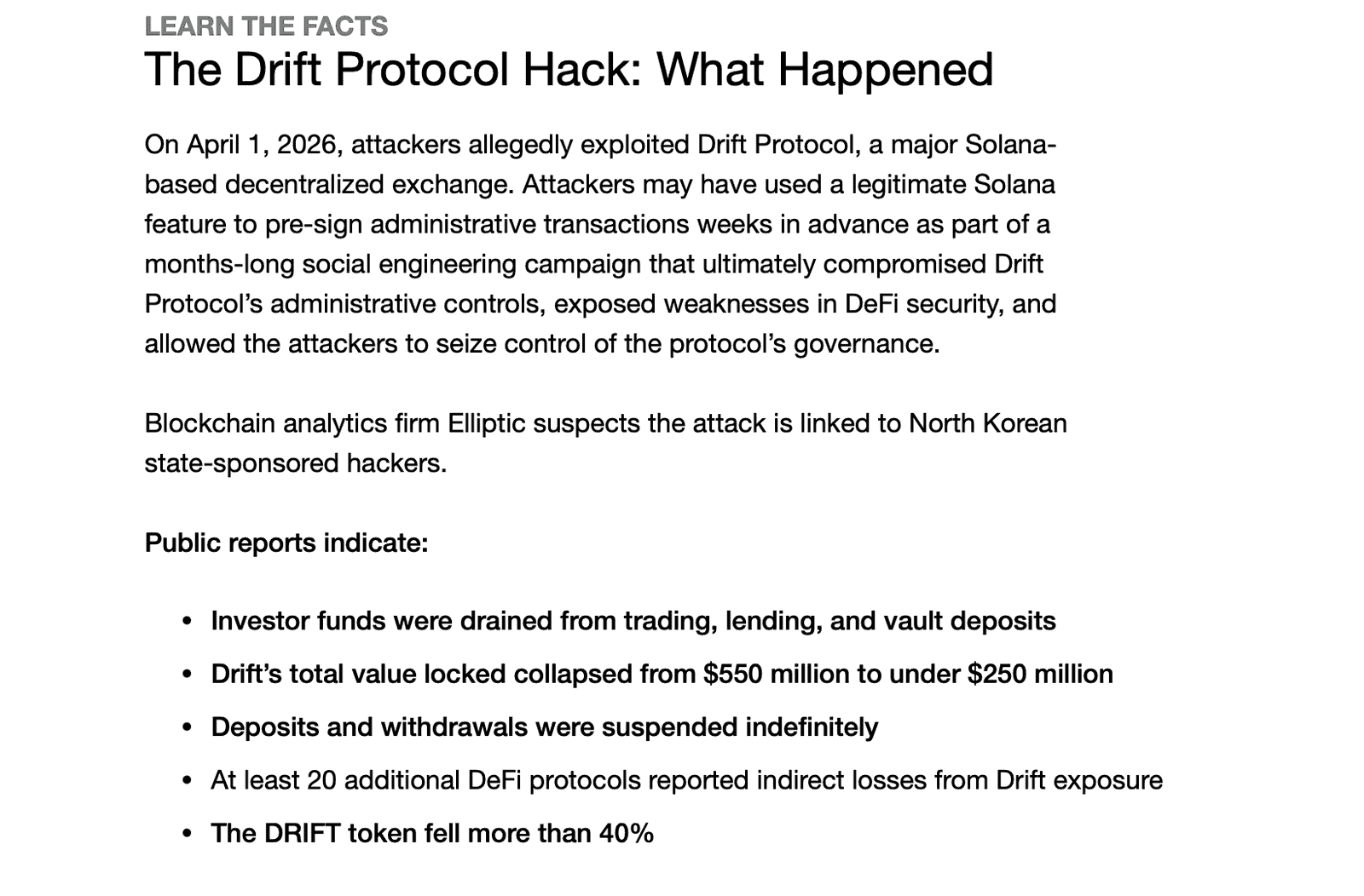 Gibbs Mura class action lawsuit filing page for Circle USDC Drift Protocol hack