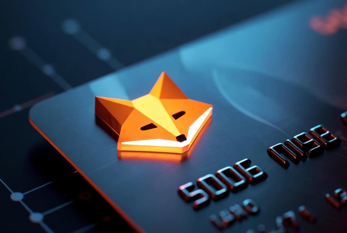 MetaMask wallet review 2026 featured image with fox logo and credit card
